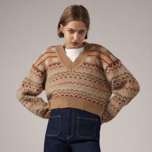 Zara Sweaters - Zara Jacquard Knit Sweater